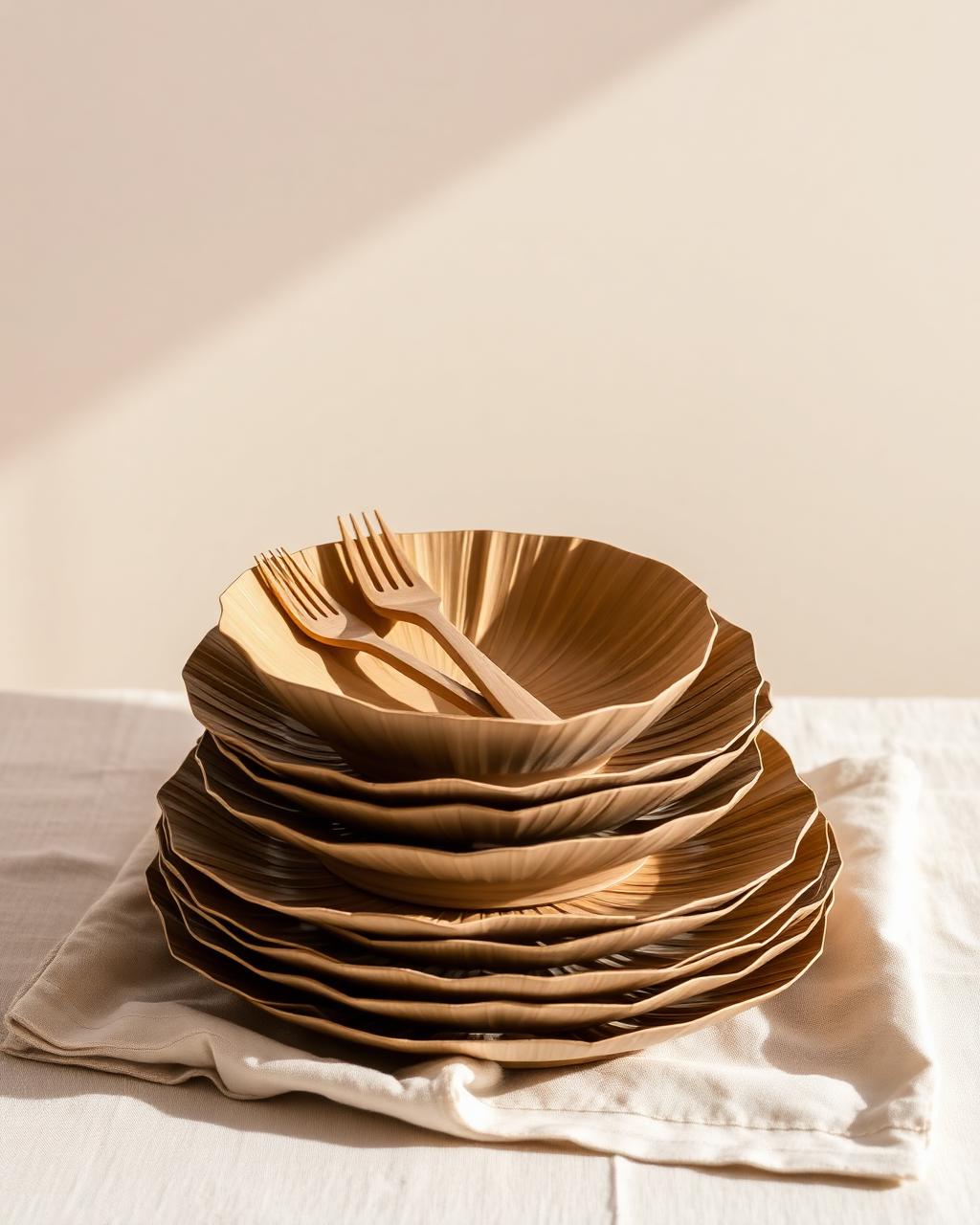 Areca Leaf Square Plate, 9 inch, Pack of Twenty-Five